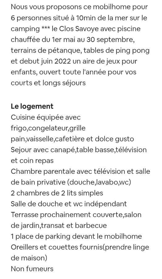 Mobilhome 6 Personnes Biville-sur-Mer Экстерьер фото